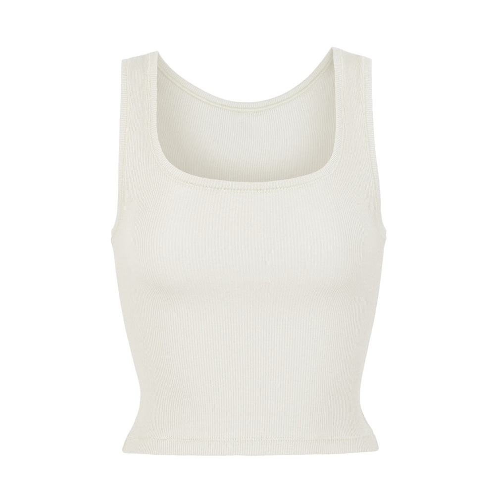Skims Cotton Ribbed Tank Top